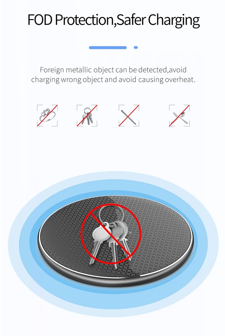 Wireless Quick Charging Pad for Mobile Phone