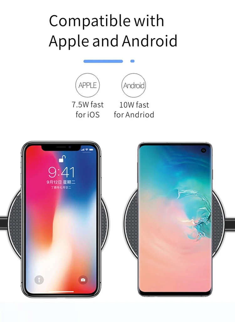 Wireless Quick Charging Pad for Mobile Phone
